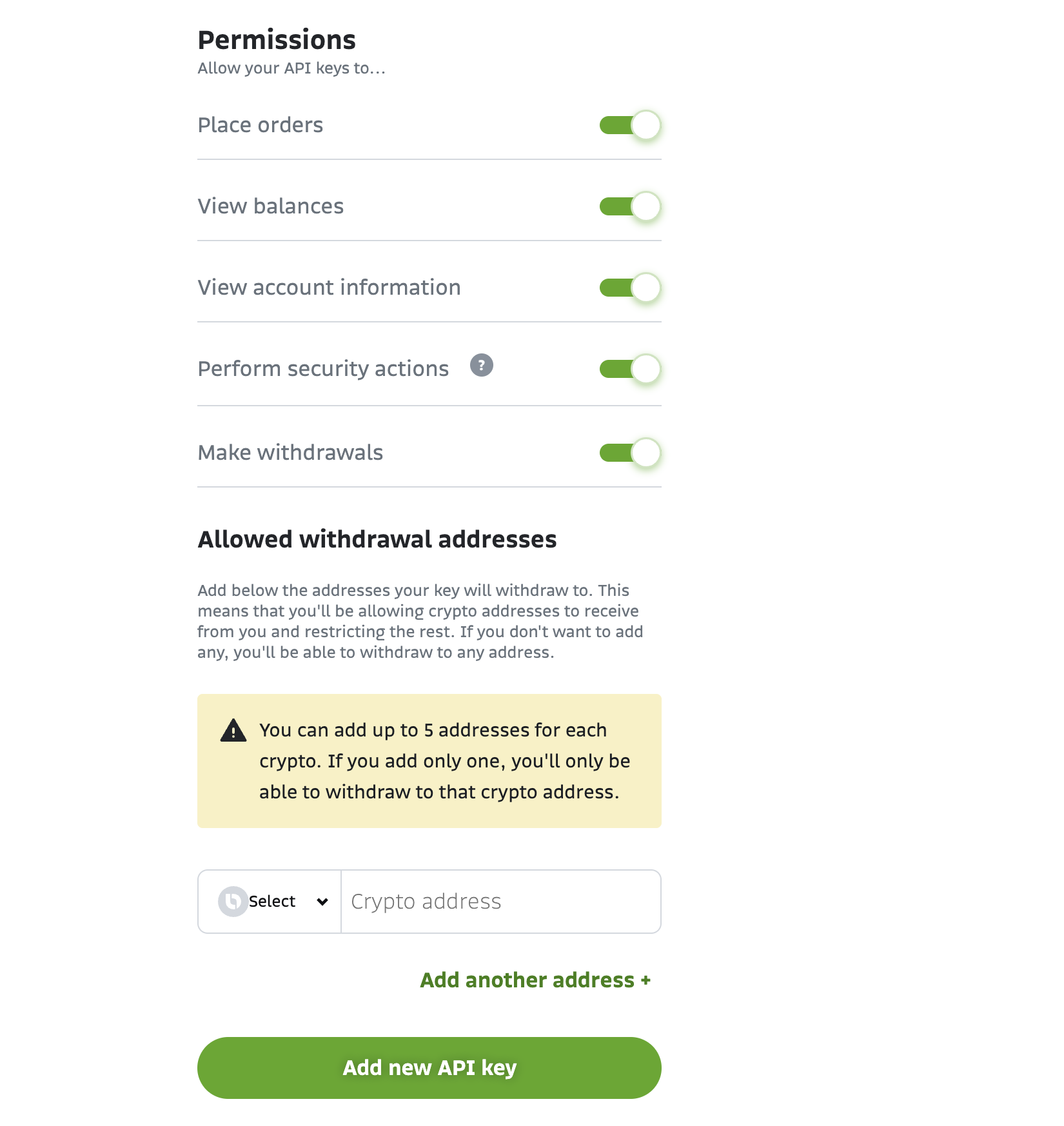 Bitso API SETUP page