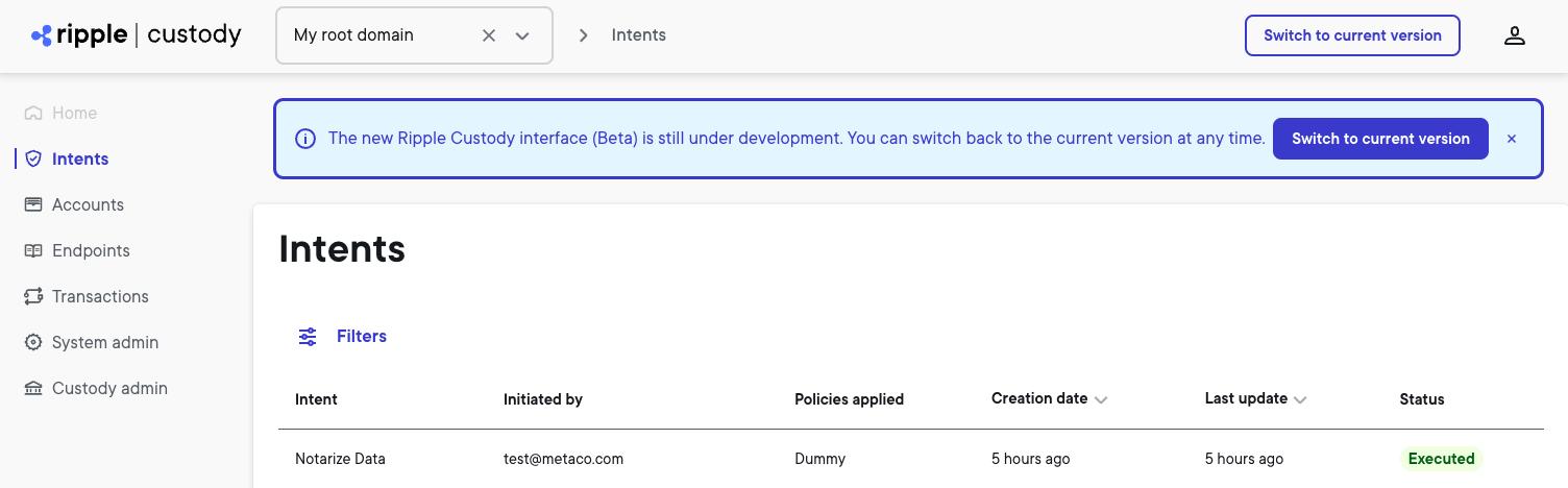Beta UI
