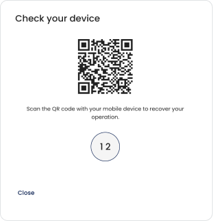 QR code in UI