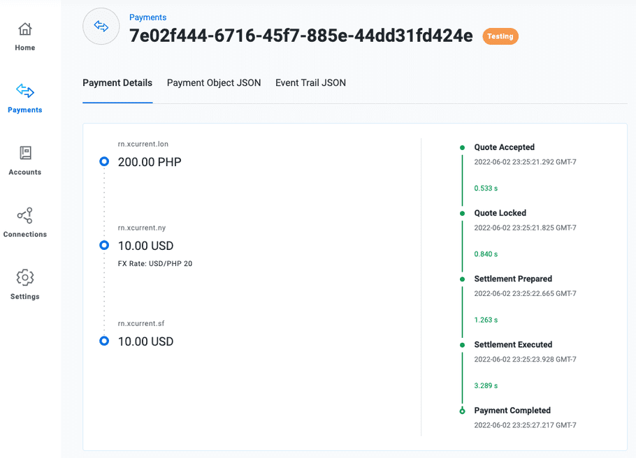 Payment details page 2