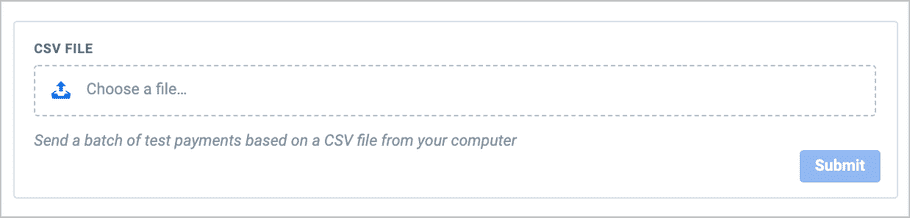 Batch Payments as CSV File