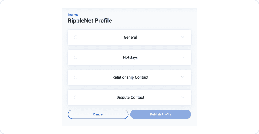 Company profile form