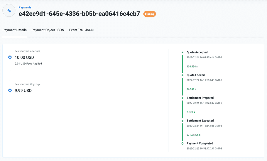 Payment Details