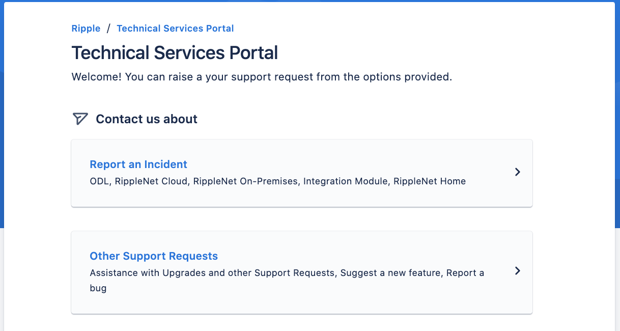 Technical Services Portal