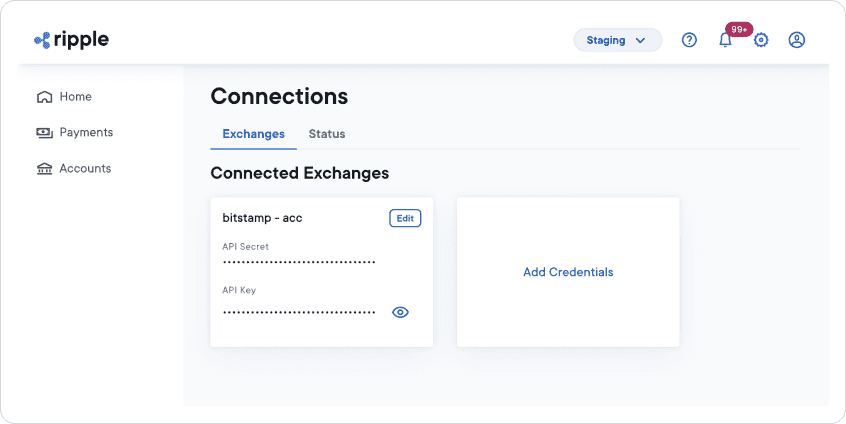 Connections page