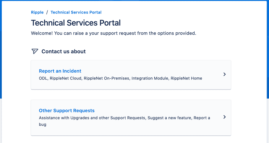 Technical Services Portal