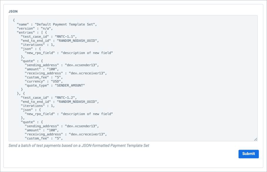 Batch Payments as JSON File