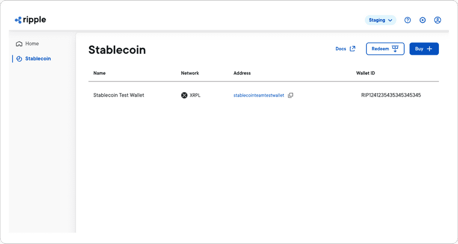 Stablecoin page